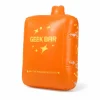 Geek Bar Pulse inflatable beach ball novelty pool float in orange Tropical Rainbow Blast design