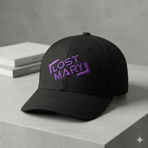 Lost Mary Embroidered Logo Snapback Cap JellyPuffs