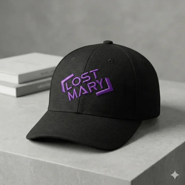 Lost Mary Embroidered Logo Snapback Cap JellyPuffs