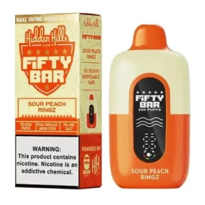Sour Peach Ringz - Fifty Bar 20K Disposable Vape JellyPuffs