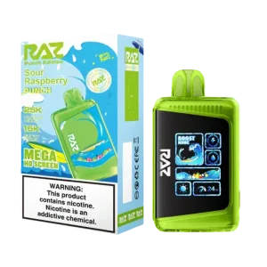 Sour Raspberry Punch - RAZ LTX DC25000 Disposable Vape JellyPuffs