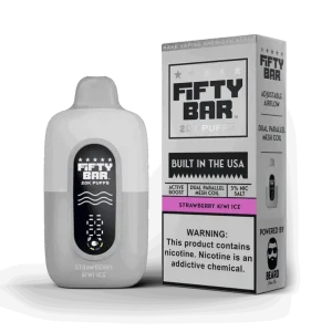 Strawberry Kiwi Ice - Fifty Bar 20K Disposable Vape JellyPuffs