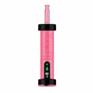 Strawberry Lemon Ploox Molasses 75K disposable e-hookah by JellyPuffs — juicy strawberry and bright, tangy lemon, no ice; up to 75,000 puffs, 40mL, 0.5% (5mg) nicotine, rechargeable shisha vape
