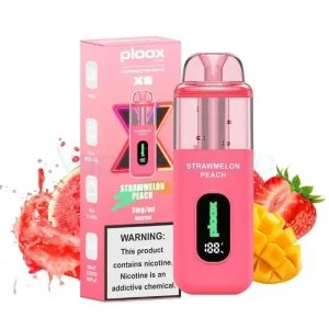 Strawmelon Peach - Ploox XS 25k Disposable E-Hookah JellyPuffs