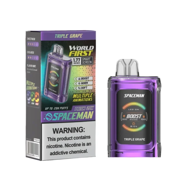 Triple Grape - Spaceman Prism 20K Disposable JellyPuffs