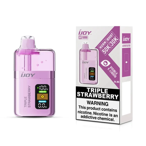Triple Strawberry - iJoy XP50000 Disposable Vape JellyPuffs