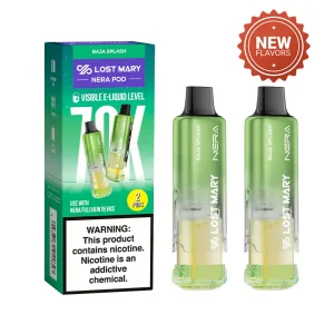 Baja Splash Lost Mary Nera Fullview 70K disposable vape pod, iced, up to 70,000 puffs, 5% (50mg) nicotine