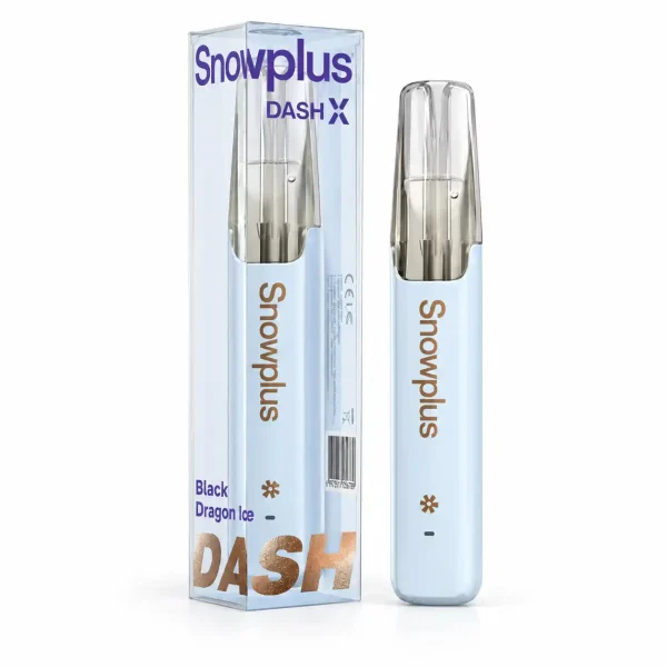 Black Dragon Ice Snowplus DASH X 4000 disposable vape, iced, 4,000 puffs, 3% nicotine