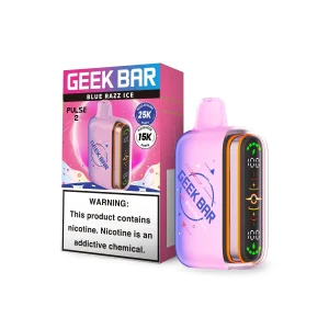 Blue Razz Ice Geek Bar Pulse 2 25K disposable vape, iced, 25000 puffs, 5% nicotine