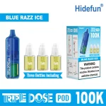 Blue Razz Ice - Hide Fun Triple Dose 100K Disposable Vape Pod