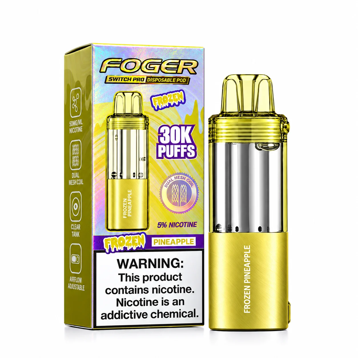 Frozen Pineapple – Foger Switch Pro 30K Pod | JellyPuffs