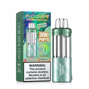 Hawaiian Punch Foger Switch Pro 30K disposable pod and retail box — tropical pineapple citrus fruit punch, no ice — JellyPuffs