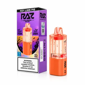 Key Lime Pie RAZ Vue 70K Halloween Edition disposable pod, 17mL, 5% nicotine, up to 70,000 puffs