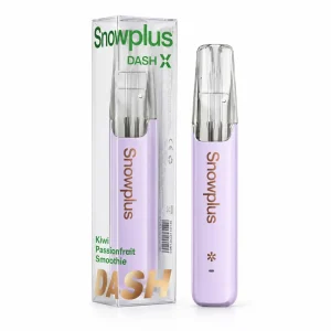 Kiwi Passionfruit Smoothie Snowplus DASH X 4000 disposable vape, no ice, 4,000 puffs, 3% nicotine