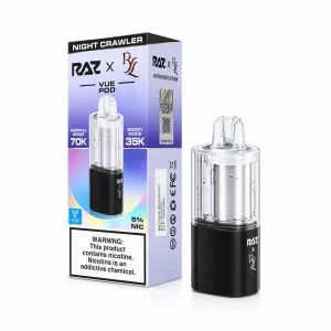 Night Crawler RAZ x RYL Vue 70K disposable pod, 17mL, 5% nicotine, up to 70,000 puffs
