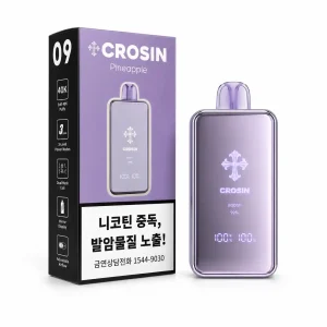 Pineapple Crosin 40K disposable vape — no ice, 40,000 puffs, 1% nicotine