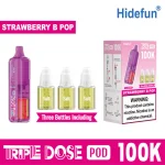 Strawberry B Pop - Hide Fun Triple Dose 100K Disposable Vape Pod