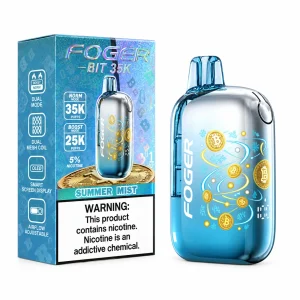 Summer Mist Foger Bit 35K disposable vape, 850mAh, 20mL, 5% nicotine, up to 35,000 puffs, iced