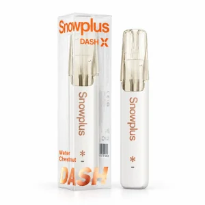 Water Chestnut Snowplus DASH X 4000 disposable vape, no ice, 4,000 puffs, 3% nicotine