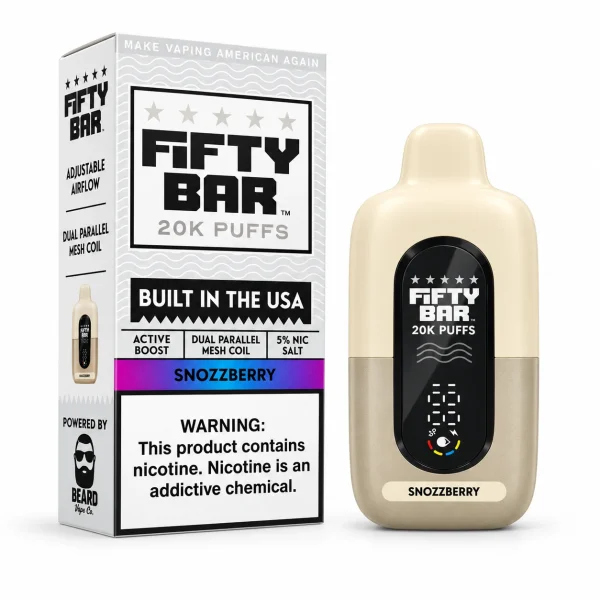 SnozzBerry - Fifty Bar 20K Disposable Vape JellyPuffs