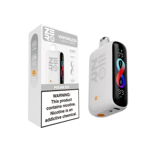 Polar Ice Sikary Cloud Zero 50K disposable vape, up to 50,000 puffs, 23mL, vapor and vaporless modes, 5% nicotine, 750mAh rechargeable, iced