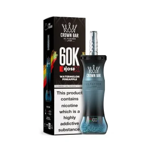 Watermelon Pineapple Al Fakher Crown Bar 60K E-Hose X disposable e-hookah, up to 60,000 puffs, 50mL, 0.6% nicotine, 1000mAh rechargeable, no ice